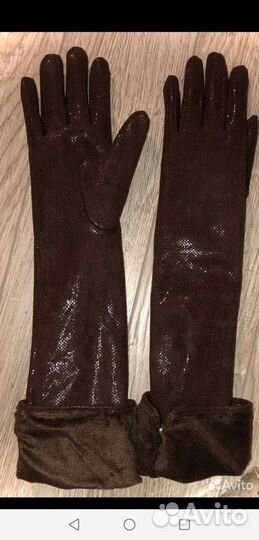 Перчатки женские длинные зимние