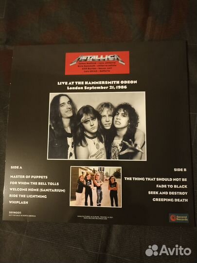 Виниловая пластинка metallica