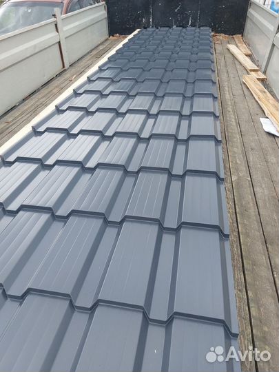 Металлочерепица серая