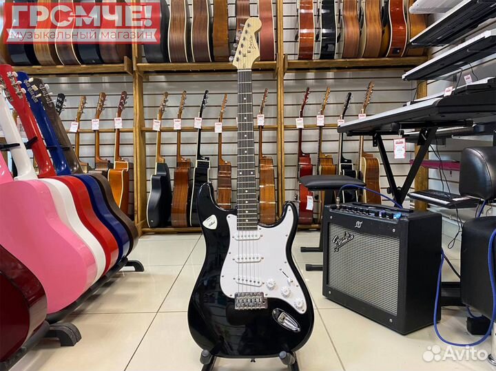 Электрогитара стратокастер Б/У