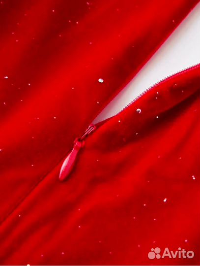 Платье на запах вечернее на новый год