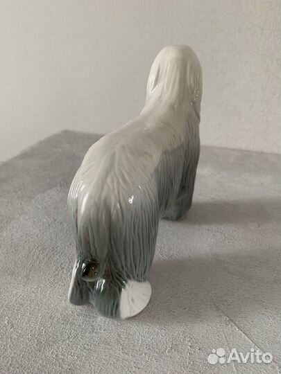 Фарфоровая статуэтка СССР собака лфз