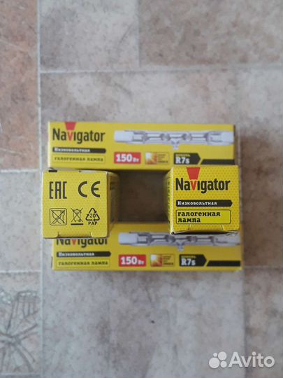 Лампы галогенные линейные 150 Вт 78 мм