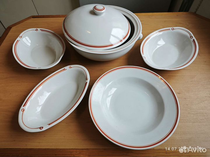 Посуда фарфоровая СССР, тарелки, чашки