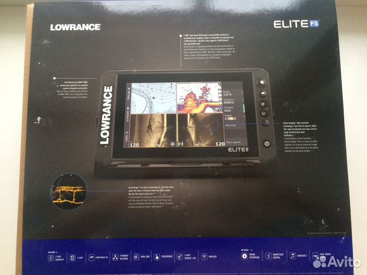 Новый эхолот-картплоттер Lowrance Elite FS 9
