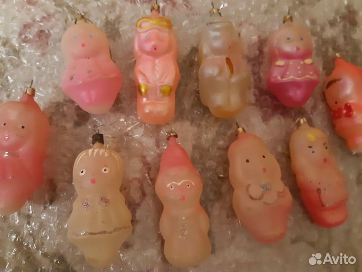 Игрушки на елку стекло СССР