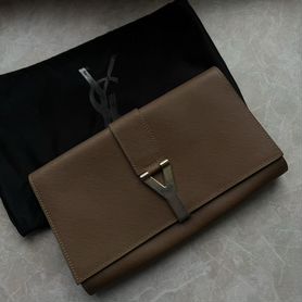 Клатч ysl винтаж бежевый