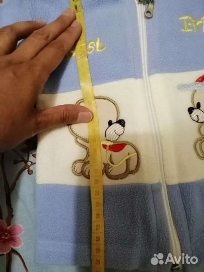 Костюмчики флисовые детские на 2-6мес и 74см