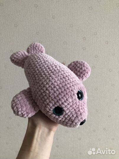Вязаная игрушка тюлень
