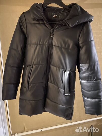 Куртка зимняя женская из экокожи
