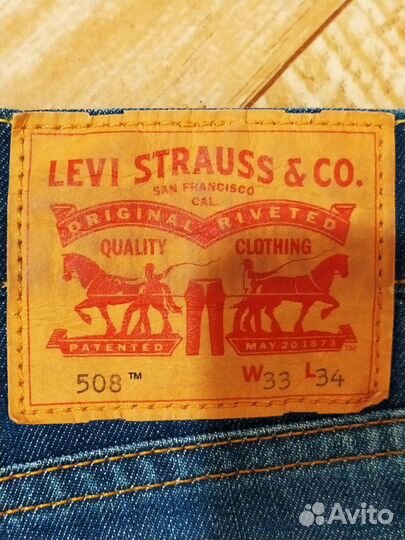 Джинсы levis 508 р. 33 оригинал