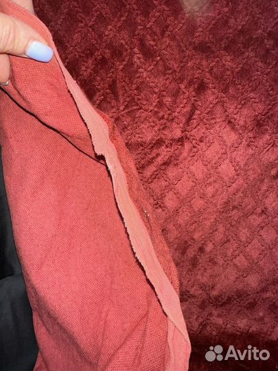 Ткань отрез бархат мебельный СССР 125х165 см