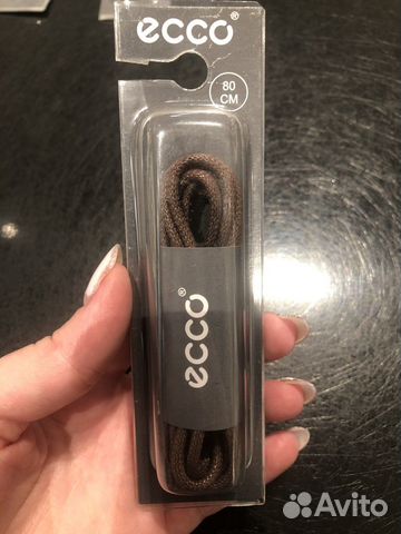 Шнурки коричневые 80см ecco