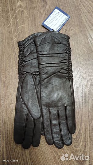 Перчатки кожаные