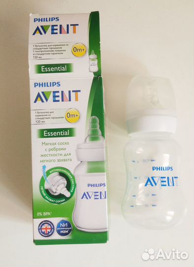 Avent essential бутылочка, 0+