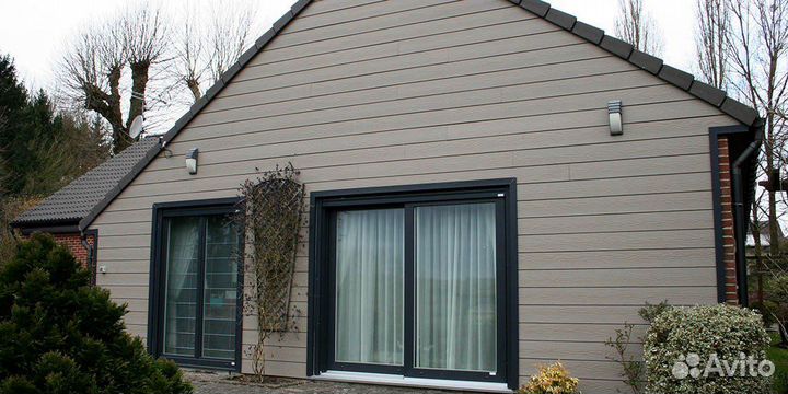 Сайдинг под дерево Cedral Wood C14 Белая глина