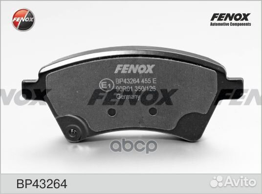 Колодки тормозные дисковые BP43264 fenox