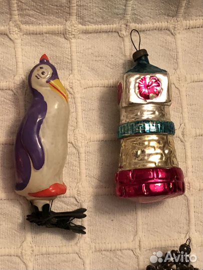 Елочные игрушки СССР на прищепке