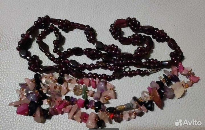 Натур камни черный агат, гранат, самоцветы СССР