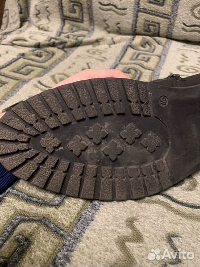 Мужские кожаные ботинки 45 размер