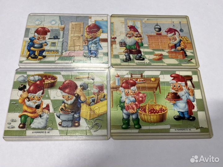 Пазлы киндер сюрприз