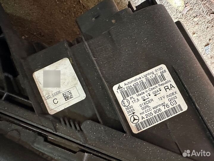 Фара mercedes w205