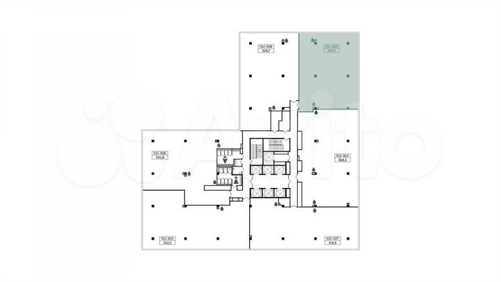 Продается офисное помещение площадью 297 кв.м