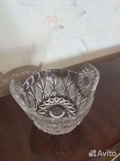 Салатник- ушат хрусталь из СССР