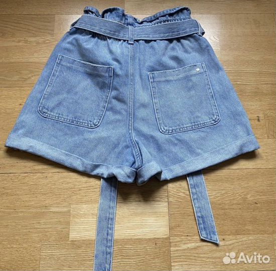 Джинсовые шорты zara + джинсовка в подарок