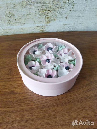 Зефирные цветы, домашний зефир