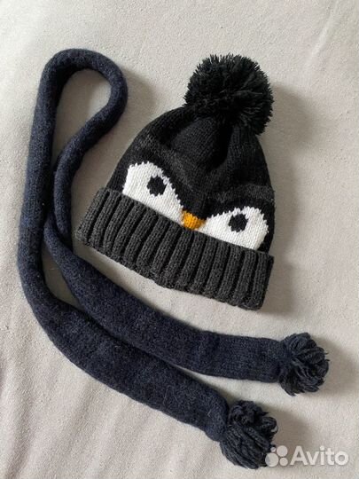 Набор шапка и Шарф 1-2 года 300