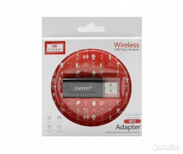 Bluetooth адаптер USB - 3.5мм Earldom ET-M72