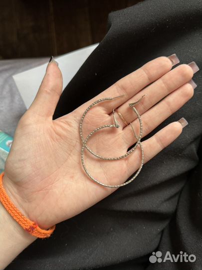 Серьги кольца