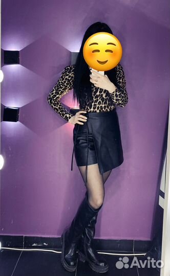 Юбка шорты экокожа