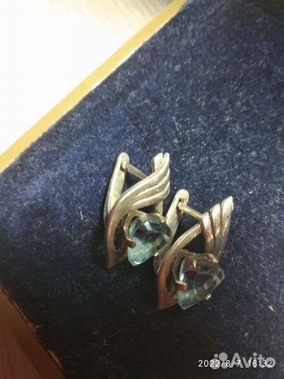 Серьги серебро