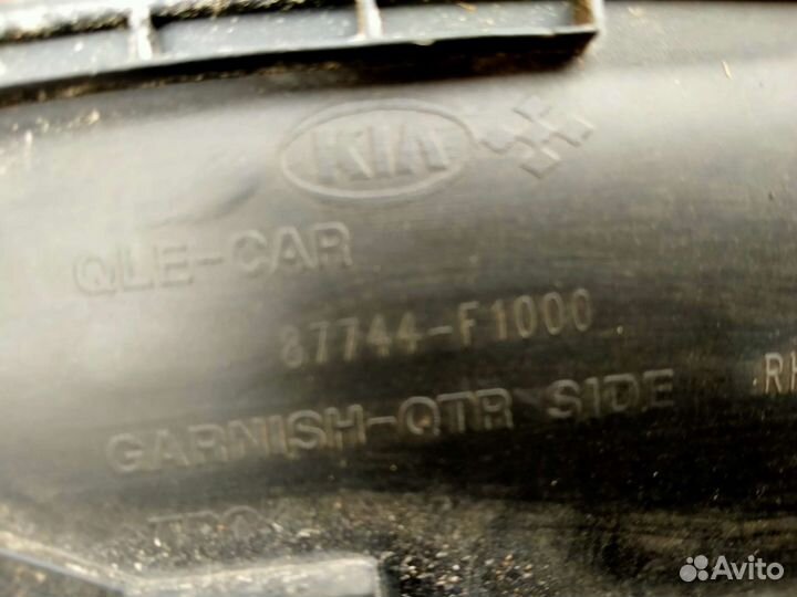 Накладка крыла заднего правого Kia Sportage 4