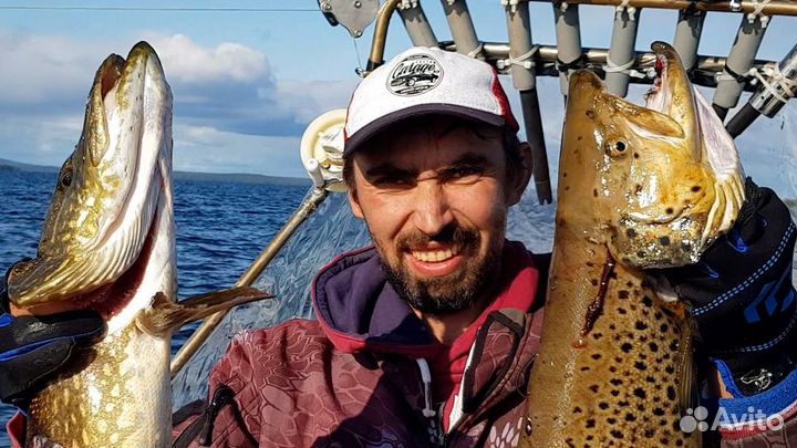 Лососёвая рыбалка на севере Карелии (Пяозеро)