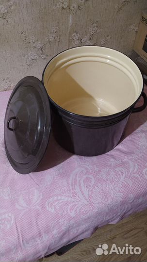 Кастрюля большая 40 л эмалированная