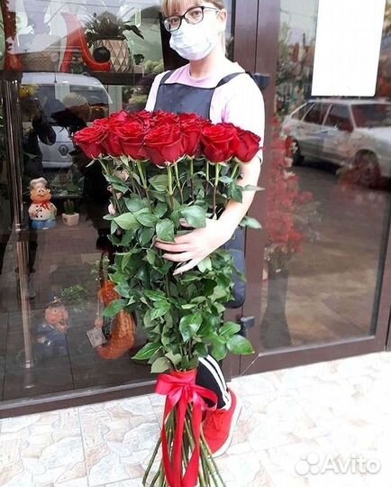 Высокие розы Гигантские розы Доставка цветов