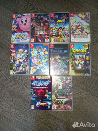 Картриджи nintendo switch, 3ds, wii u