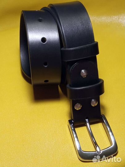 Мужской кожаный ремень ручной работы