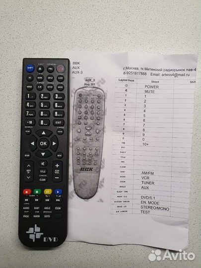 Пульт ду ввк аv214