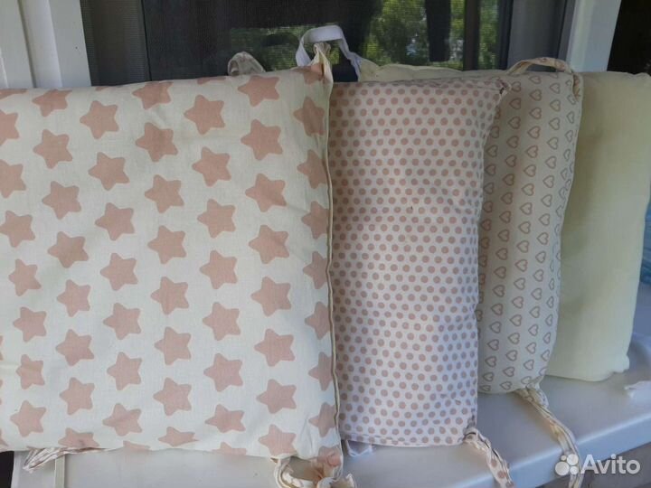 Бортики-подушки в кроватку