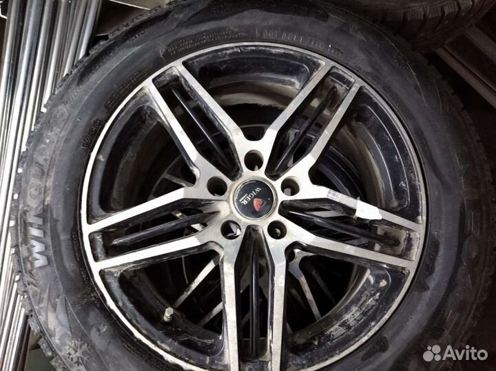 Литые диски wiger r17 5x114.3 зимние шины 225/60