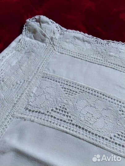 Наволочка детская, ручная работа, винтаж Европа