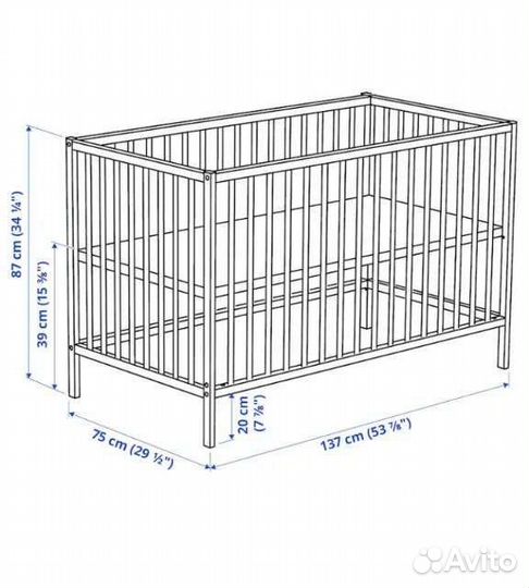 Кроватка IKEA Sniglar