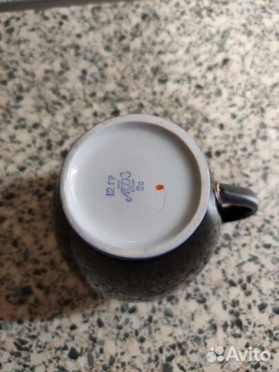 Молочник лфз cobalt и чайник большой СССР