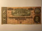 Банкнота 10 долларов 1864 (Конфедеративные штаты