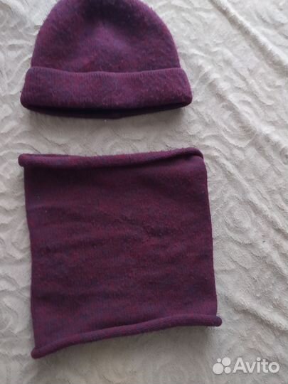 Шапка и снуд для мальчика, зимний