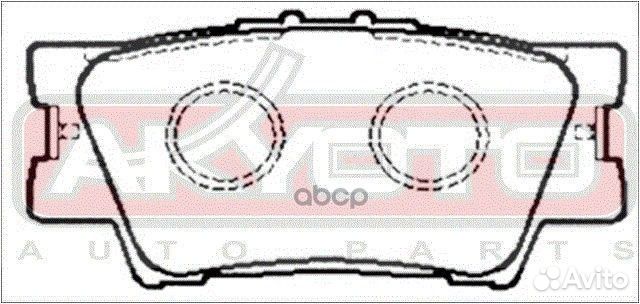 Колодки тормозные дисковые задние akd42060 akyoto